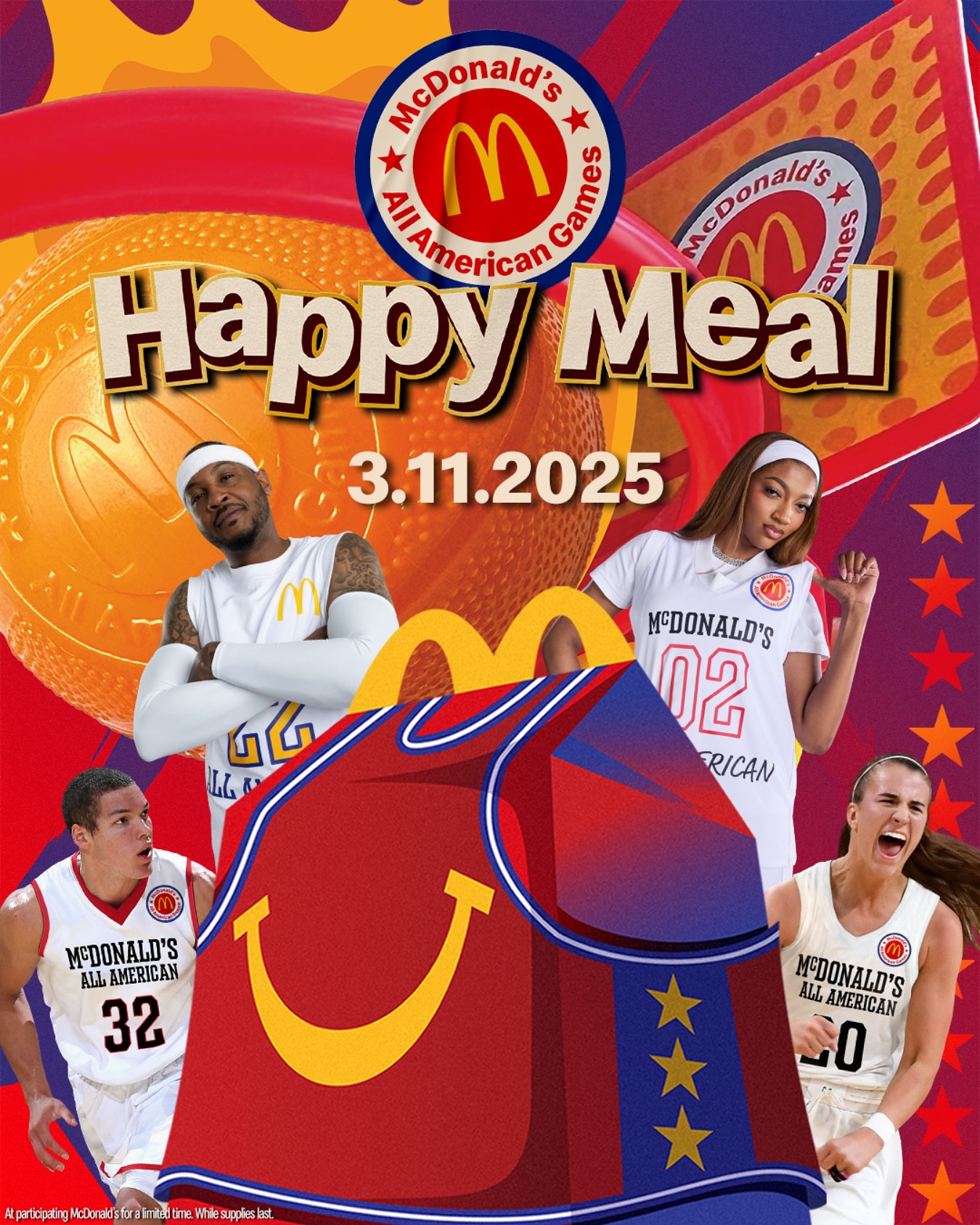 穿搭尺度大！WNBA球星安吉爾-里斯代言麥當勞全美高中籃球賽