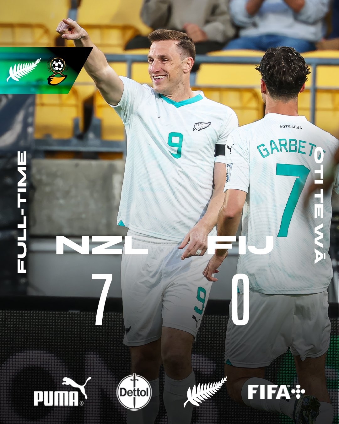 距世界杯一步之遙！新西蘭7-0進(jìn)大洋洲決賽，其FIFA排名高國足1位