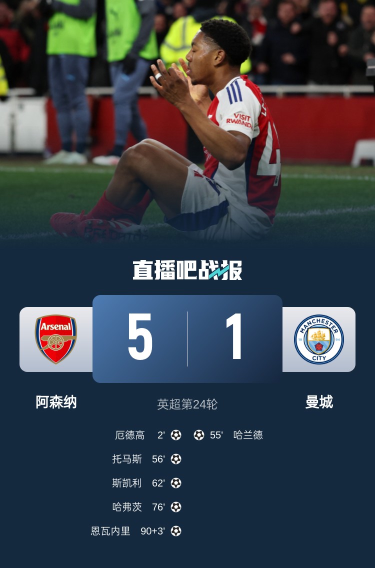 硬氣槍手無(wú)畏強敵！阿森納本賽季5-1碾壓曼城，3-0完勝皇馬